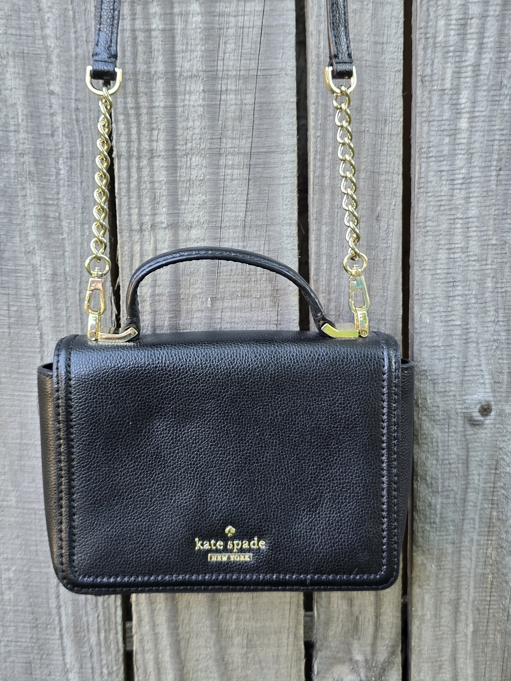 kate spade Black Leather Crossbody Satchel - Picture 3 of 8